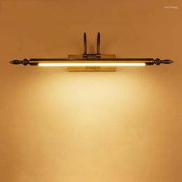 Wall Lamps Wecus 9W Led Mirror Lights 56cm Bathroom Lamp Vanity Kit El Restaurant Bar Sconce Lighting Bronze/ Sand Nickel/ Black