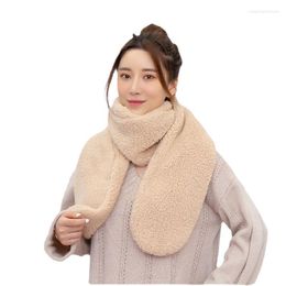 Scarves Faux Fur Scarf Student Solid Colour Extended Wool-like Outdoor Cycling Cold Protection Towel Women Luxury