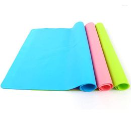 Table Mats 3Pcs 30X40cm Extra Large Silicone Placemat Waterproof Pad Heat Insulation Anti-Skidding Washable For Kitchen