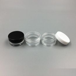 Packing Bottles 1Ml/1G Plastic Empty Jar Cosmetic Sample Clear Pot Acrylic Makeup Eyeshadow Lip Balm Nail Art Piece Container Glitte Dhb8N