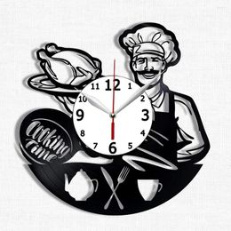 Wall Clocks Kitchen Record Clock - Cooking Time Gift For Lover Original Home Decor