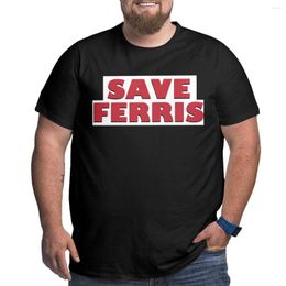 Men's Polos Save Ferris T-Shirt Big Height Animal Print Shirt For Boys Tops Anime Clothes T Men