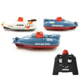 Electric/RC Boats Create Toys Speed Radio Remote Control Submarine Electric Mini RC Submarine For Kids Children Pigboat Toy Simulation Model Gift 230525