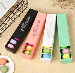 6 Colors Macaron packaging wedding candy Container favors gift Laser Paper boxes 6 grids Chocolates Box cookie