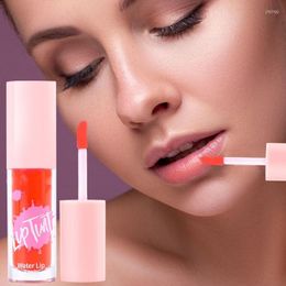 Lip Gloss Water Stain Long-lasting Non-sticky Textures Makeup Moisturizer 1pc Portable Plumping & Hydrating Gift