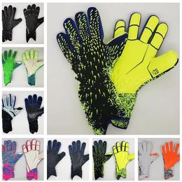 21 New Falcon Goalkeeper Football Goalkeeper Gloves Professional Children Adult Latex Breathable Durable Without Finger Guard HJ