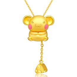 Pendants 2023 Trendy 12 Zodiac Pendant Q Moe Monkey Dog Necklaces For Girl Vietnam Shakin Necklace Jewellery Child Birthday Gifts