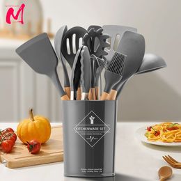 Herb Spice Tools Cooking tool sets Nontoxic cooking baking kitchen tools utensils silicone shovel spoon scraper brush spade whisk turner 230525