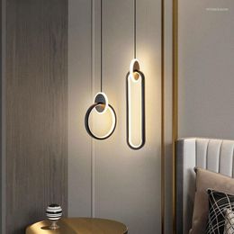 Pendant Lamps Chandeliers Modern Creative For Living Room Background Wall Hanging Indoor Light Bedside Dining Decor Lights