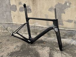 Car Truck Racks Model T47 Ostro Vam Full Black Glossy Frameset Carbon Bike Road Frame with Fork Seatpost Clamp Headset With 32C Disc Brake 230525