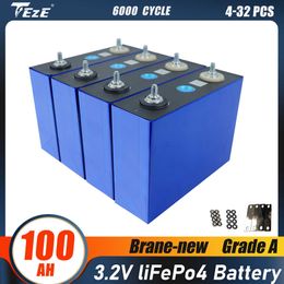 100AH 3.2V Lifepo4 Battery Pack Grade A Solar Rechargable Cell Pack DIY 12V 24V 48V for EV Golf Carts Off Grid Campers TAX Free