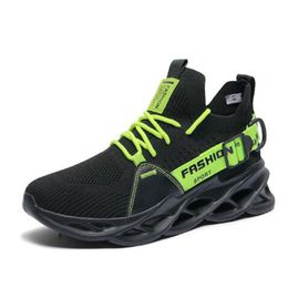 topSneakers Men Male Fashion Shoes Breathable Running Shoes Green High Quality Fashion Unisex Light Athletic Sneakers Women Shoes Outdoor Shoes