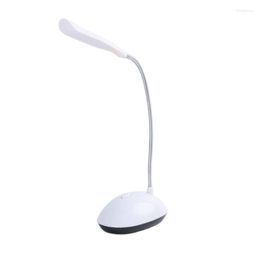 Table Lamps Battery Powered Mini LED Desk Lamp 360 Degree Rotation Reading Night Light H58C