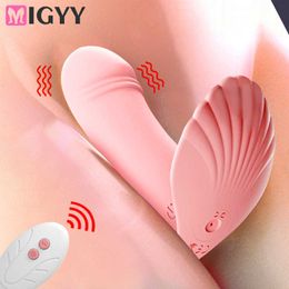 Wearable Butterfly Dildo Vibrator Sex Toys for Women Clitoris Remote Control Panties Vibrating