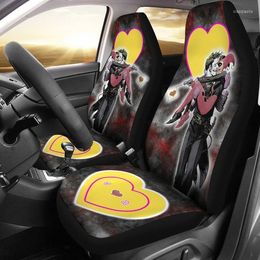 Car Seat Covers INSTANTARTS Universal Front Accessories Horror Movie Automotive Interior Decor J & H Anime
