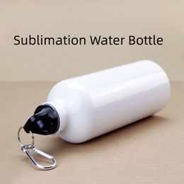 Sublimation Blank Aluminium Sports Water Bottle 600ml Travel Outdoor Biking Leak-proof Flask for Drop Flask Double Wall Vacuum Iinsulated Drinking Cup