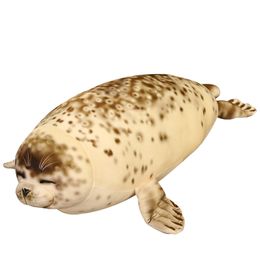 Plush Dolls 35-110cm Giant Real Life Sea Lion Plush Toys Soft Stuffed Animal Seal Pillow Simulation Appease Doll Cute Gift for Baby Kids 230525