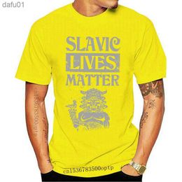 Men's T-Shirts FASHION New Funny Slavic Lives Matter Mens T-Shirt. Summer Cotton Short Sleeve O-Neck Unisex T Shirt S-3XL L230520