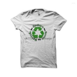 Men's T Shirts Men Shirt Reduce Recycling Tshirts Women T-Shirt