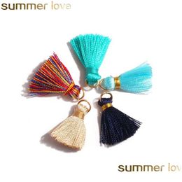 Charms Fashion Handmade Bohemian Cotton Tassels For Earrings Necklace Bracelet Colorf Diy Jewellery Making Findings Wholesale Drop Del Dht0N