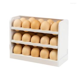 Storage Bottles Egg Holder For Refrigerator 3-Layer Box 30-Grid Rack Fridge Kitchen Fresh-keeping Case Organizer