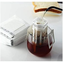 Портативный кофейный фильтр бумажный пакет подвесной пакет кофейного кофейного пакета.