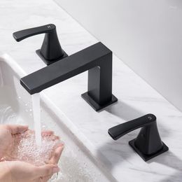 Bathroom Sink Faucets Tuqiu Basin Faucet Total Brushed Gold Black Waterfall 3 Hole And Cold Water Tap