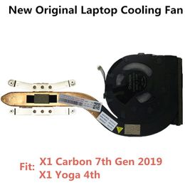 Pads New Heatsink CPU Cooler Cooling Fan for Lenovo ThinkPad X1 Carbon 7th Gen X1 Yoga 4th Gen laptop 01YU036 01YU037 5H40W65011