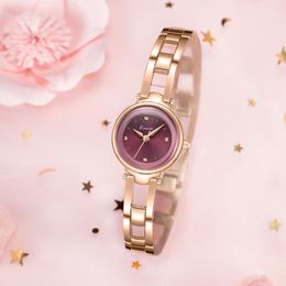 Wristwatches Beautiful Women's Watches Bracelets For Women Simple Clock Casual Dress Rose Gold Girls Quartz WristwatchWristwatches