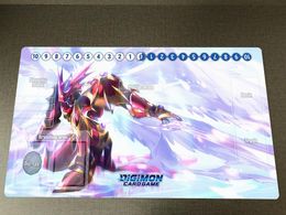 Rests Digimon Playmat Galantmon DTCG CCG Mat Trading Card Game Mat Board Game Playmat Rubber Desk Pad Anime Mouse Pad Free Bag 60x35cm