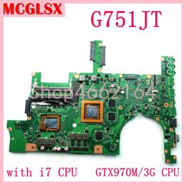 Motherboard G751JT With i7 CPU GTX970M/3G GPU Laptop Motherboard For ASUS G751J G751 G751JT G751JY REV2.5 Notebook Mainboard 100% Tested OK