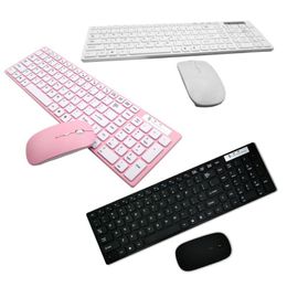 Combos Universal Silent Ultrathin 2.4G Wireless Keyboard and Mouse Set for Laptop PC