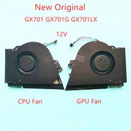 Pads New Original Laptop CPU GPU Cooling Fan For ASUS ROG Zephyrus S Ice Blade 3s plus GX701 GX701G GX701LX Fan 12V