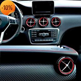 New 5Pcs Auto Car Air Conditioner Vent Outlet Sticker Knob Trim Cover Decoration Ring For Mercedes Benz A B CLA GLA 180 200 220 260
