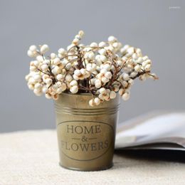 Decorative Flowers Natural Real White Fruits Bunch Eternal Dried Display Flower For House Decoration Mariage Table Accessories Dry Secas