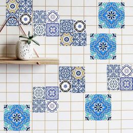 Wallpapers Wallpaper 20pc 10/15/20cm DIY Mosaic Wall Tiles Stickers Waist Line Sticker Kitchen Adhesive Bathroom Toilet Waterproof PVC