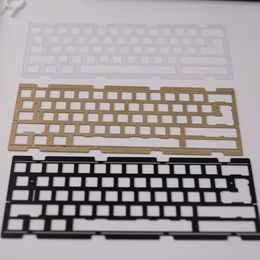 Combos LM60 CNC PC Plate Al Plate Brass Plate 60% DIY Customization Suit For Aluminium Keyboard Case Gasket Mount DZ60 GH60 Compatible