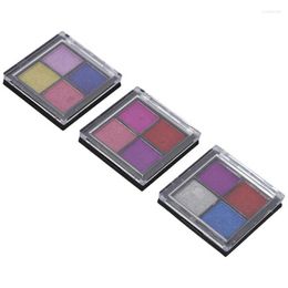 Nail Gel Mirror Powder DIY 4 Colors Metallic Portable Glitter With Eyeshadow Stick For Acrylic Nails Art