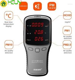 6-in-1 WP6910 PM1.0 PM2.5 PM10 Meter HCHO Air Detector With Rechargeable Lithium Battery