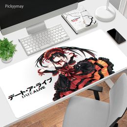 Rests Date A Live Tokisaki Kurumi Mouse Pad Gaming Accessories Kawaii Anime Girl Large MousePad Laptop Rug Keyboard Carpet Table Mat