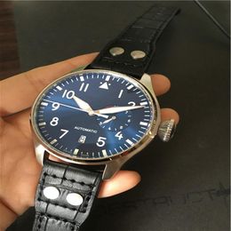 New fashion man watch high quality mechanical watch automatic movement watches business wristwatch blue face 048301j