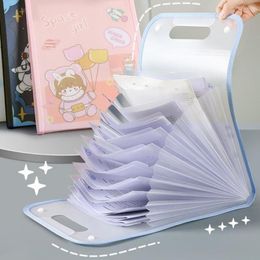 Storage Bags A4 13 Grids File Holder Cartoon Multi-layer Home Office Vertical Document Organiser Bag Students