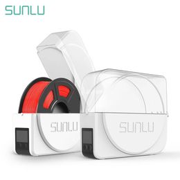Scanning SUNLU 3D Filament Dryer Keep Drying While Printing Time Function Observable Top Cover LCD Screen Display FilaDryer S1