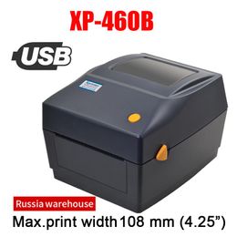 Printers XP460B/420B 108mm Max Width Direct Thermal Barcode Label Printer to Print Shipping Label for DHL FEDEX EMS 100*100 /150