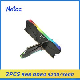 CPUs Netac Ddr4 Rgb Ram Memory 8gb 16gb X2 Dual Channel 3200mhz Xmp 2.0 Heat Sink Dimm Ddr4 Memoria for Intel Amd Desktop