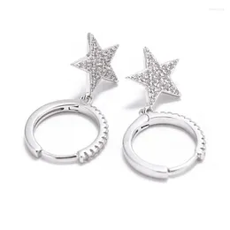Hoop Earrings 2023 Trend Shiny Star Dangle For Women Punk Pendant Trendy Jewellery Offers From Everything
