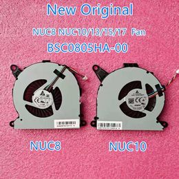 Pads New Original CPU Cooling Fan Cooler Radiation for Intel NUC8 NUC8I 7BEH 3BEH NUC10 I3/I5/I7 Computer Fans BSC0805HA00 NS65B01 1