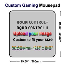 Rests 500x500x4mm XL Square / 19.68" x 19.68" Custom Aqua Control Plus Or Aqua Control II Gaming Mouse Pads