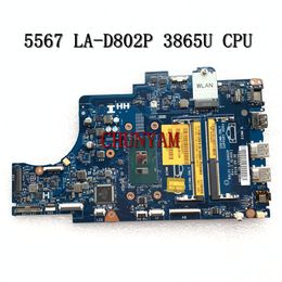 Motherboard Brand NEW BAL21 LAD802P FOR dell Inspiron 15 5567 Laptop Motherboard 3865U CPU CN05KTY0 5KTY0 Mainboard 100% tested