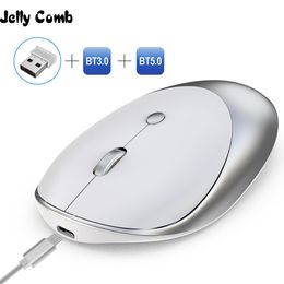 Mice Jelly Comb 3.0/5.0 Bluetooth Mouse Wireless Rechargeable Mouse Silent Mause Bluetooth 2.4GHz USB Mouse for Laptop Notebook PC